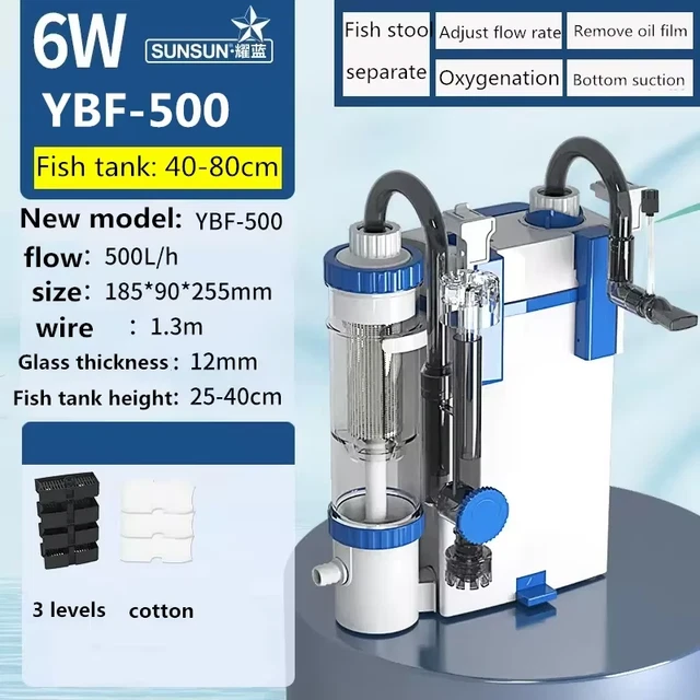 SUNSUN-New-Fish-Tank-Filter-YBF-500-Oxygen-Filtration